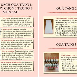 Danh sách các quà tặng kèm của thảm đơn